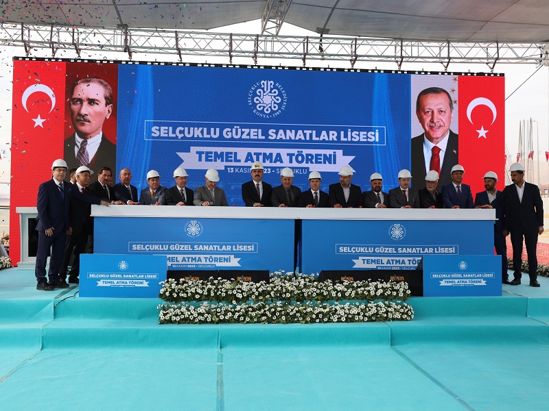 Parsana Mahallemizde Selçuklu Güzel Sanatlar Lisesinin Yeni Binasının Temel Atma Törenini Gerçekleştirdik